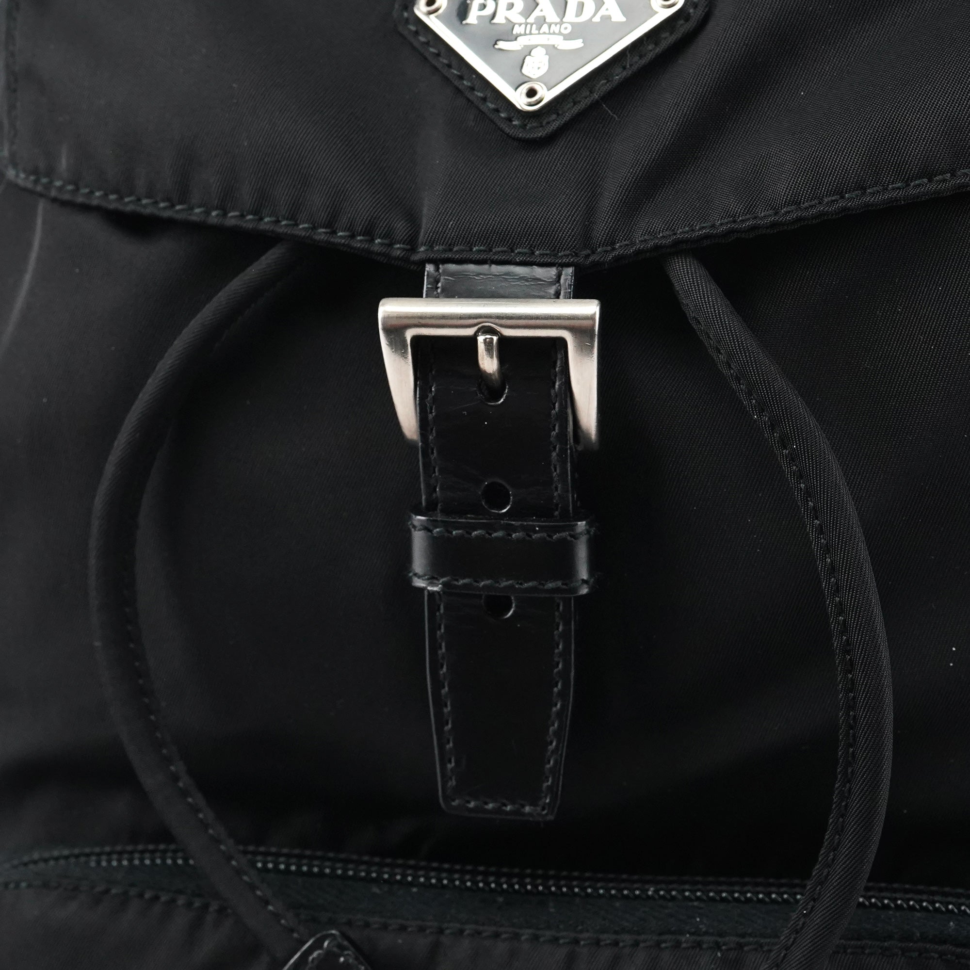 Prada B4650 Black Tessuto Vela Backpack
