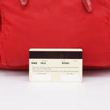 Prada B4650 Red Tessuto Vela Backpack