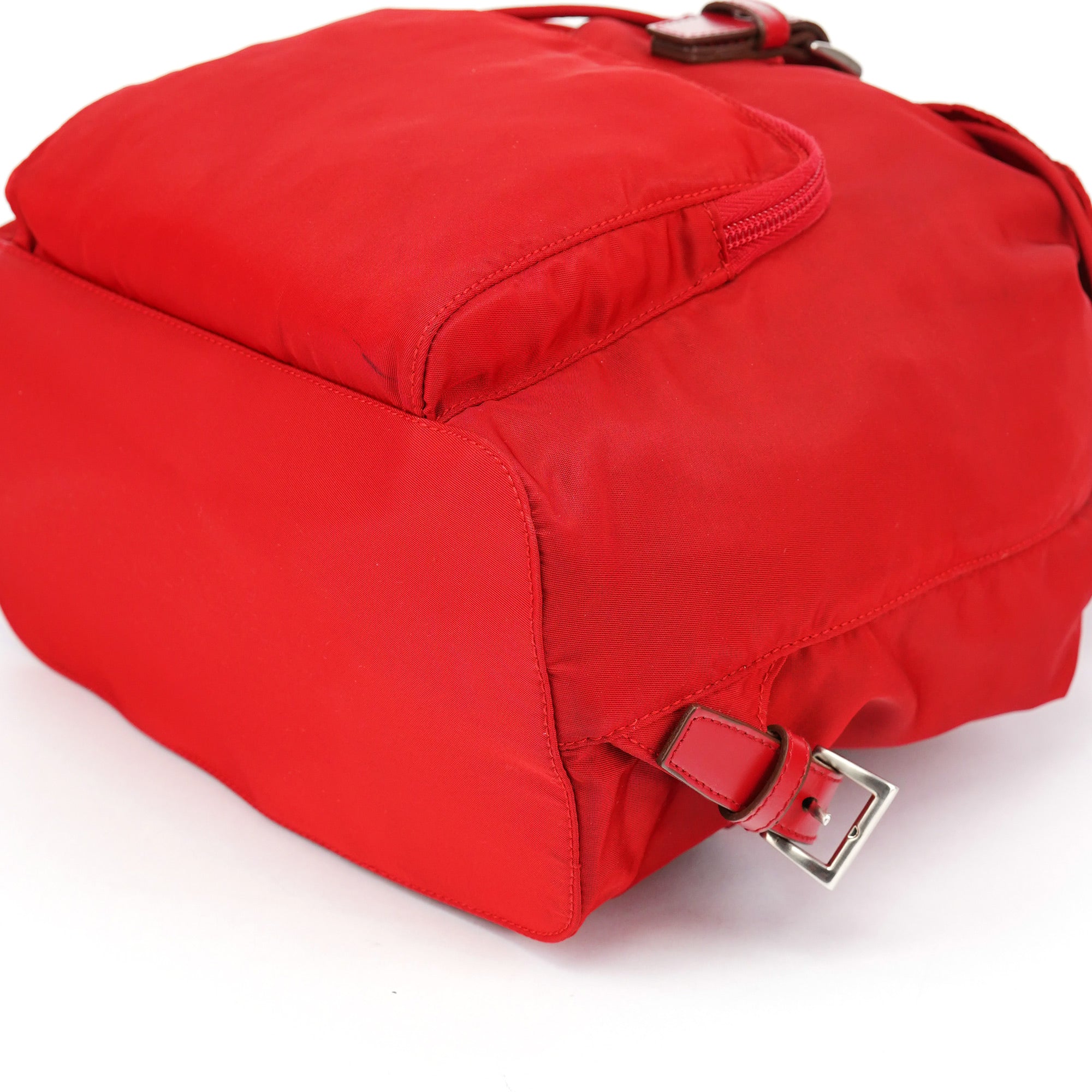 Prada B4650 Red Tessuto Vela Backpack