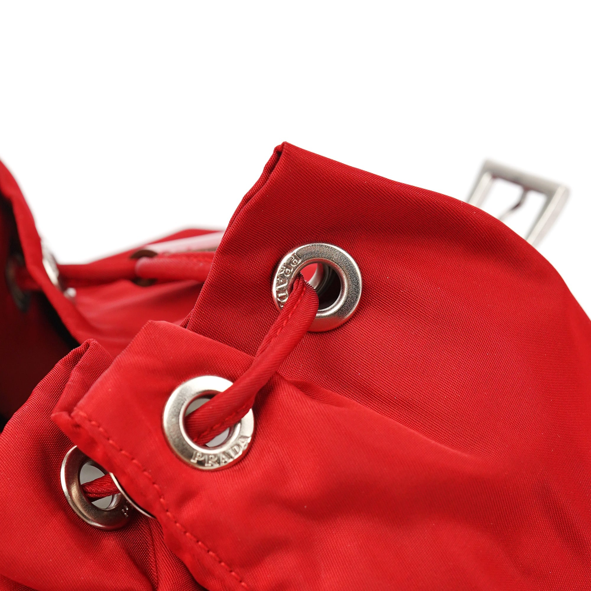 Prada B4650 Red Tessuto Vela Backpack