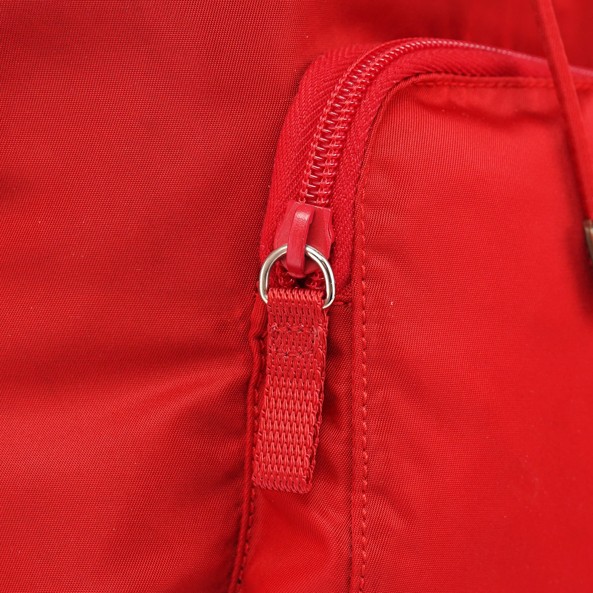 Prada B4650 Red Tessuto Vela Backpack