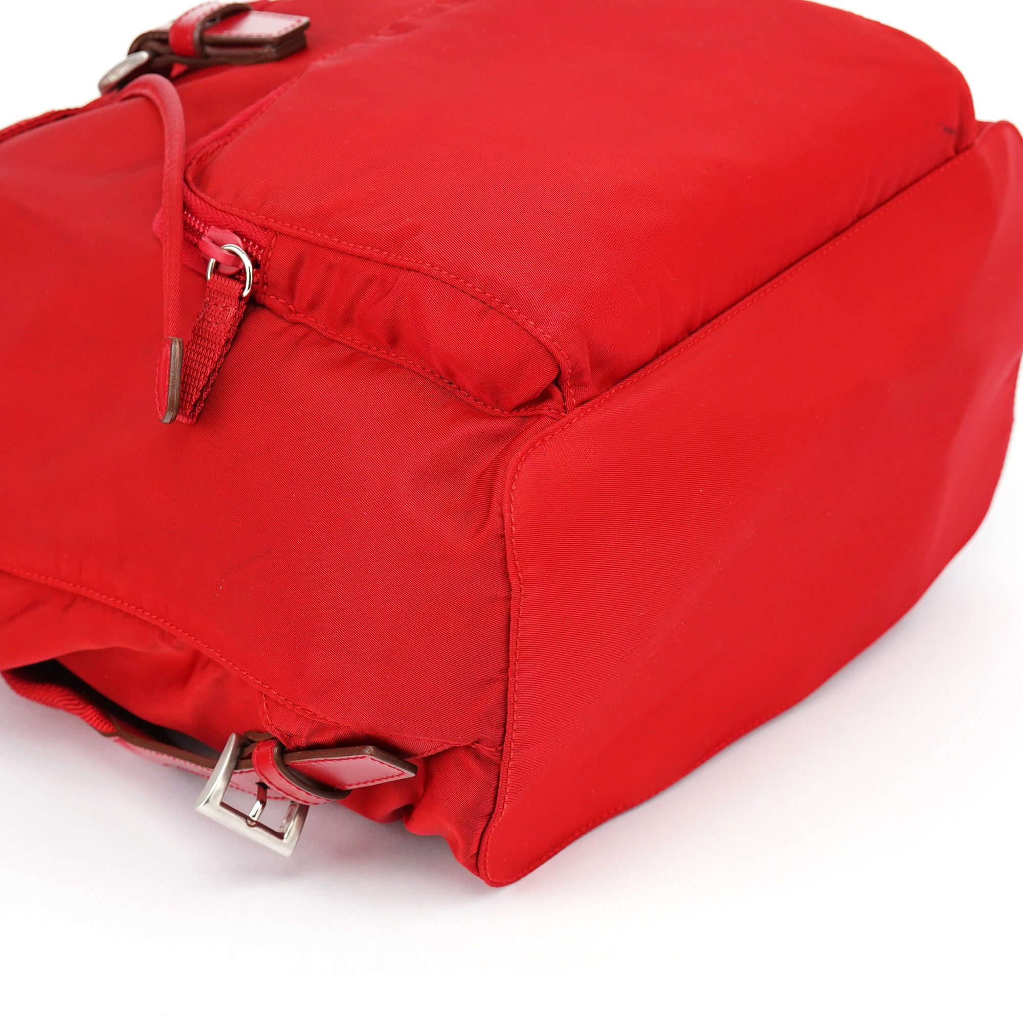 Prada B4650 Red Tessuto Vela Backpack