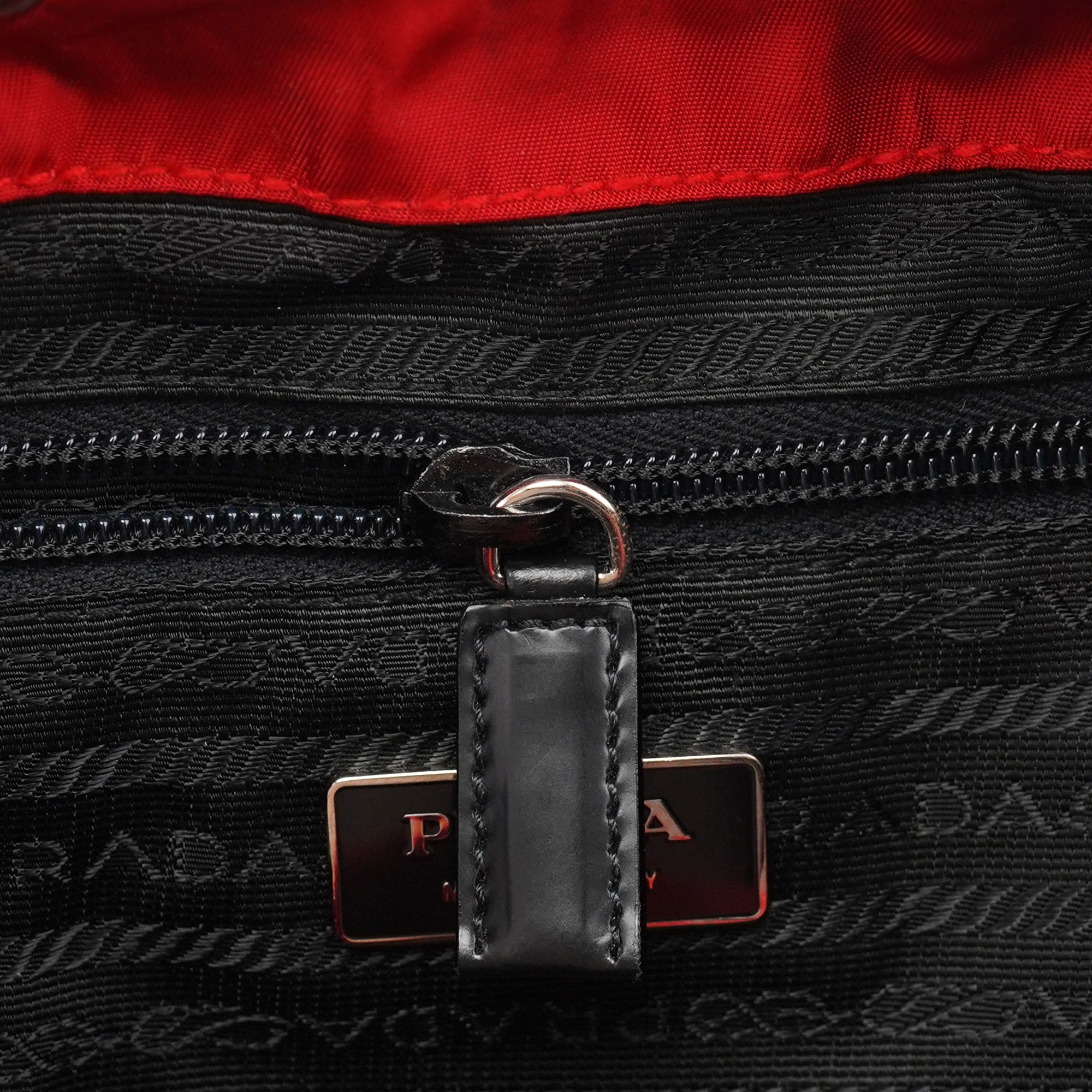 Prada B4650 Red Tessuto Vela Backpack