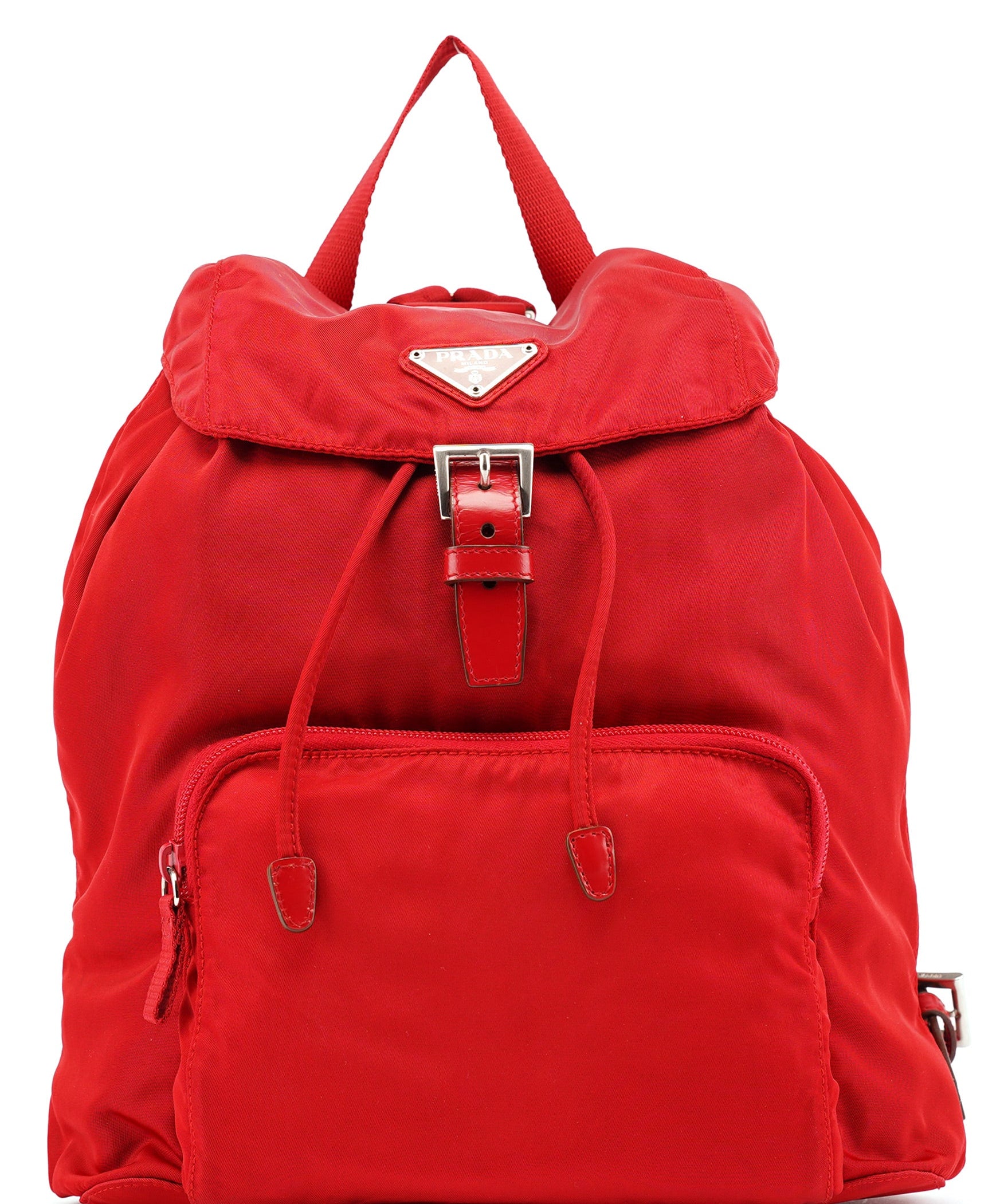 Prada B4650 Red Tessuto Vela Backpack