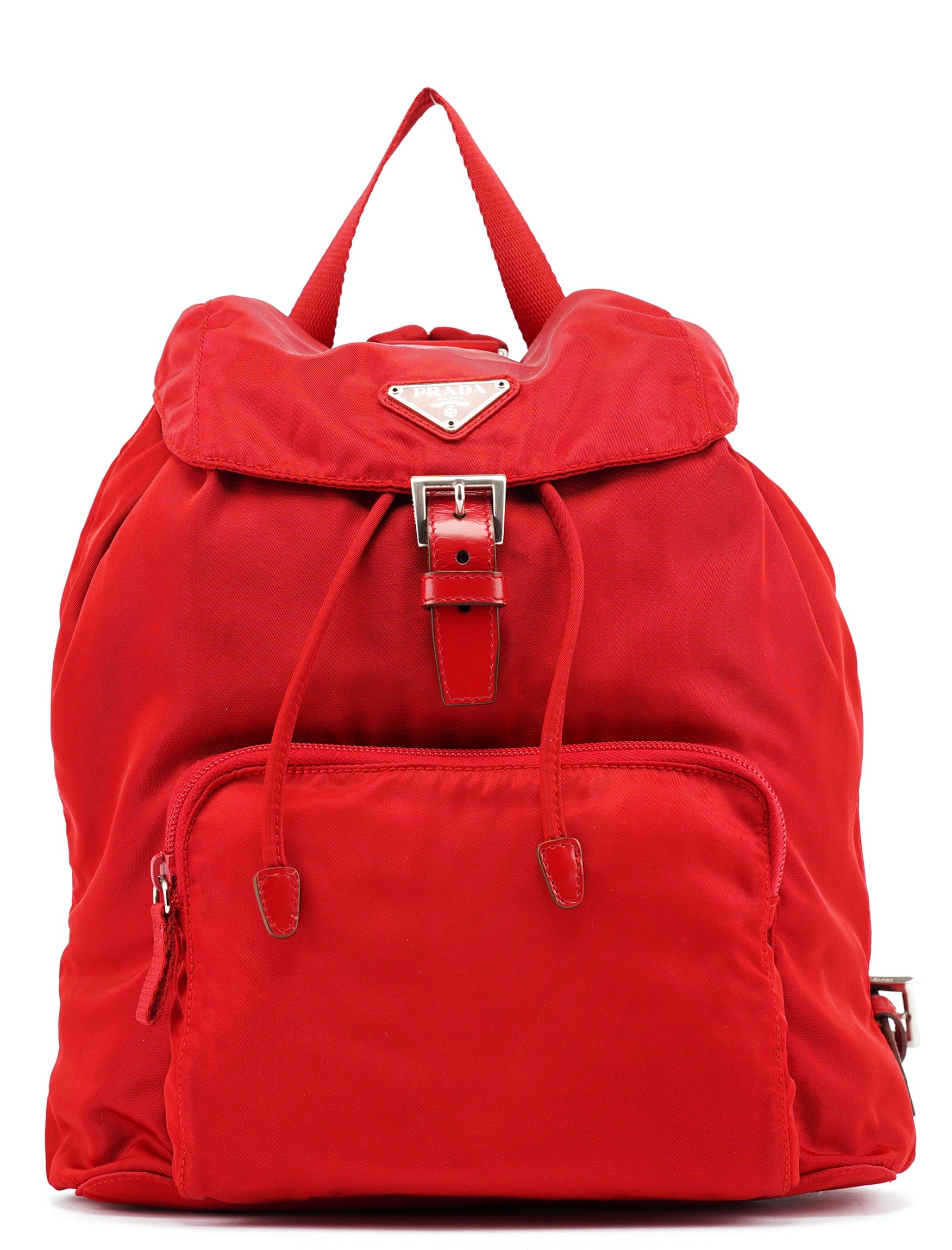 Prada B4650 Red Tessuto Vela Backpack