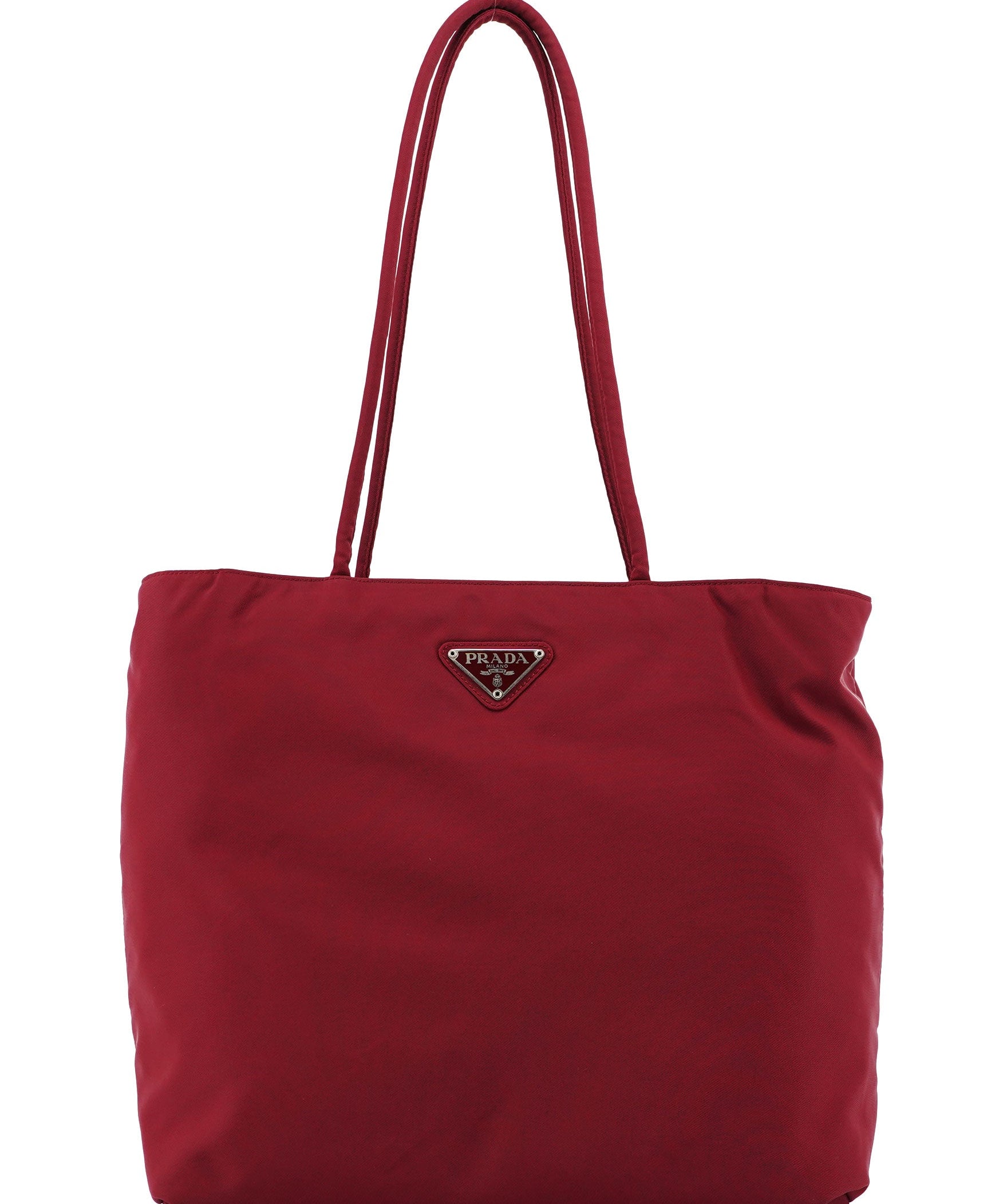 Prada B4680 Burgundy Tessuto Tote