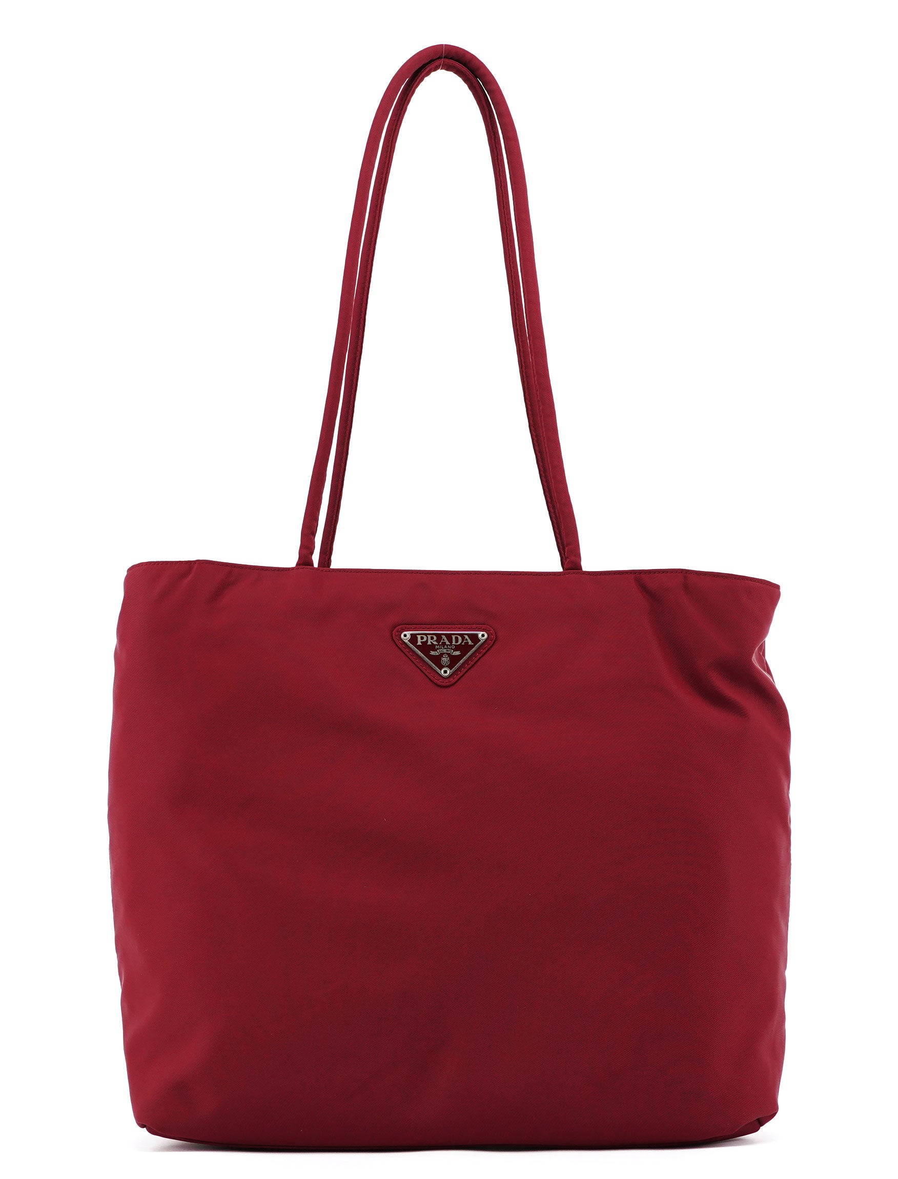 Prada B4680 Burgundy Tessuto Tote