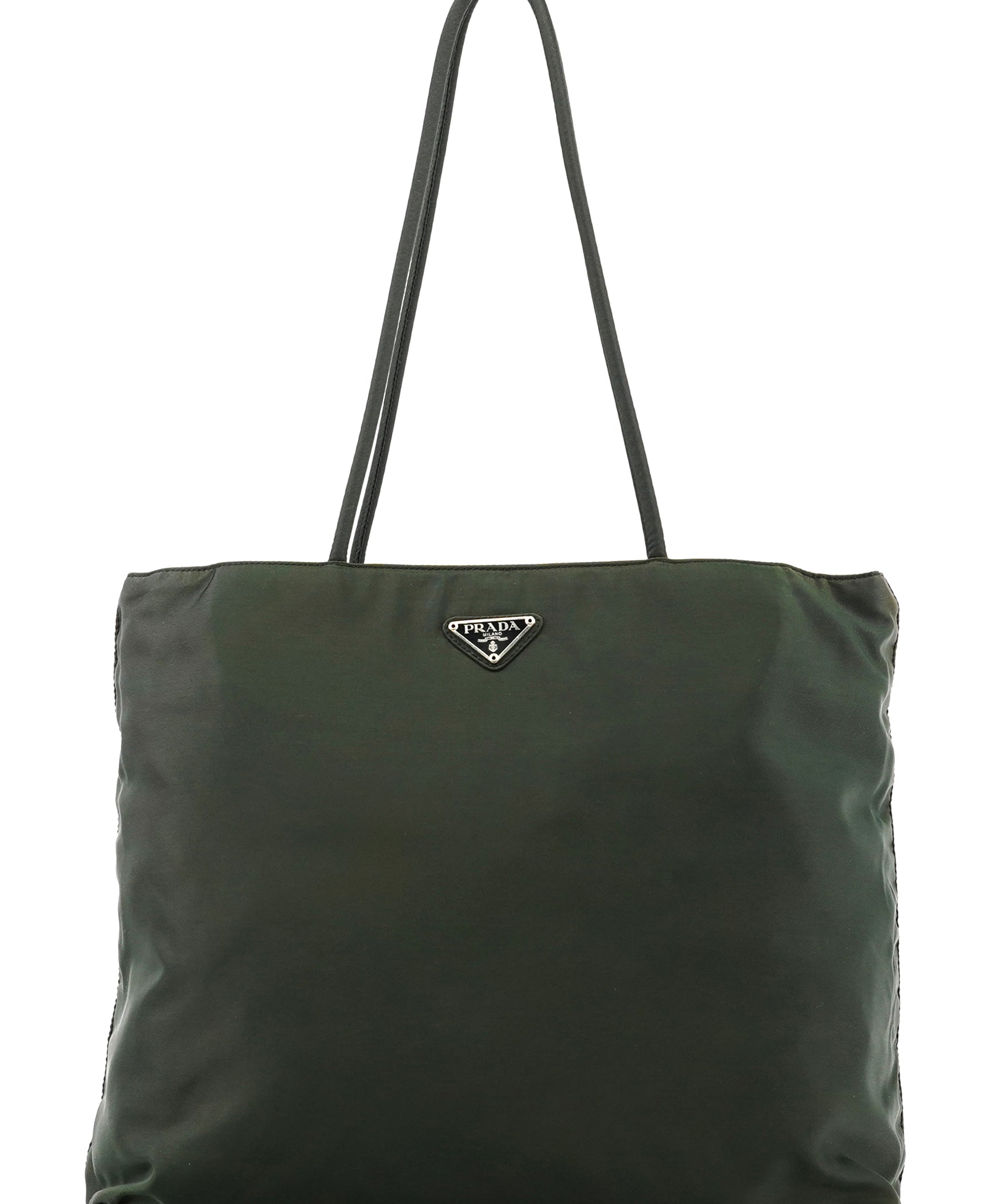 Prada B4681 Green Tessuto City Nylon Tote Bag
