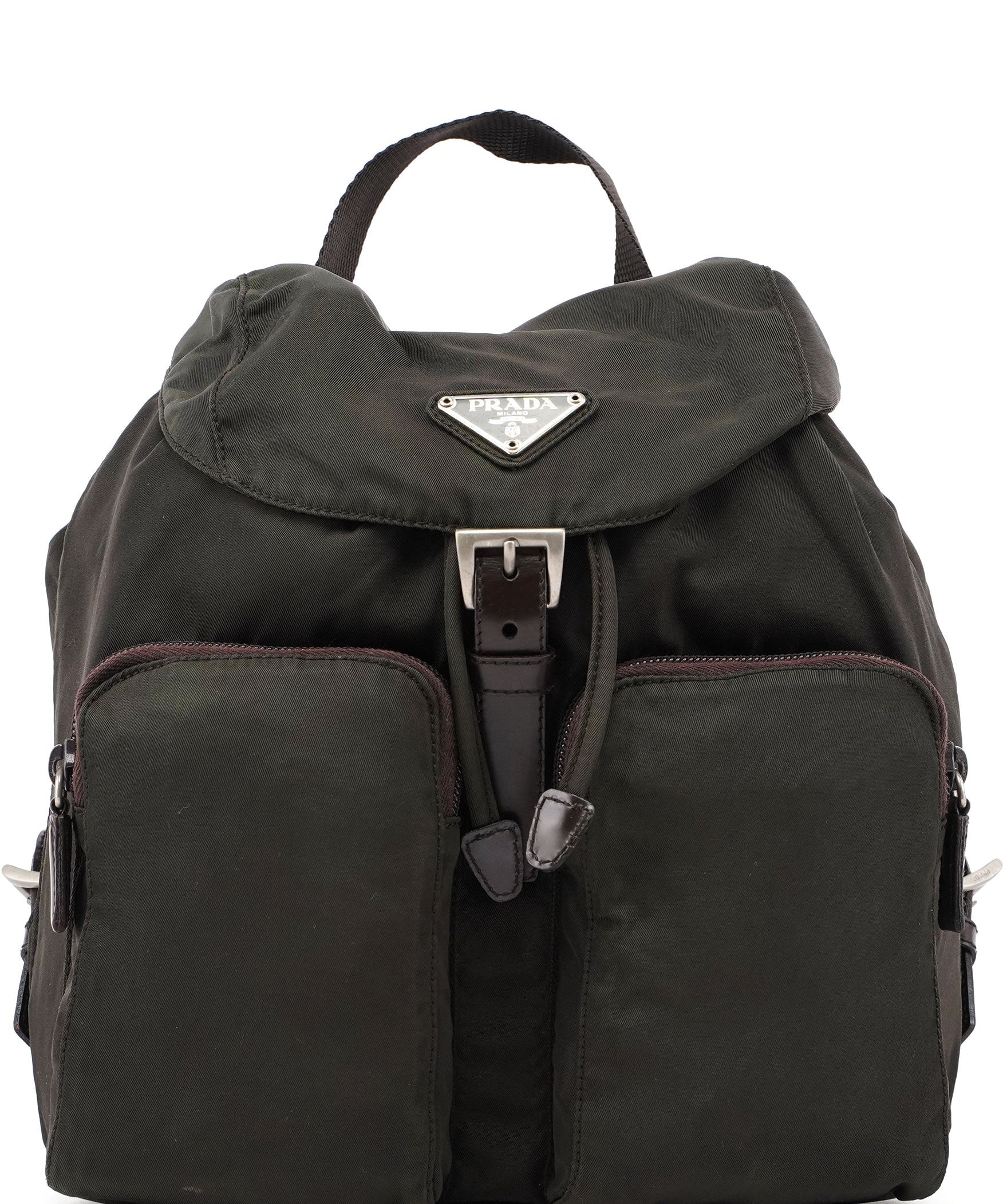 Prada B5885 Green Tessuto Vela Backpack