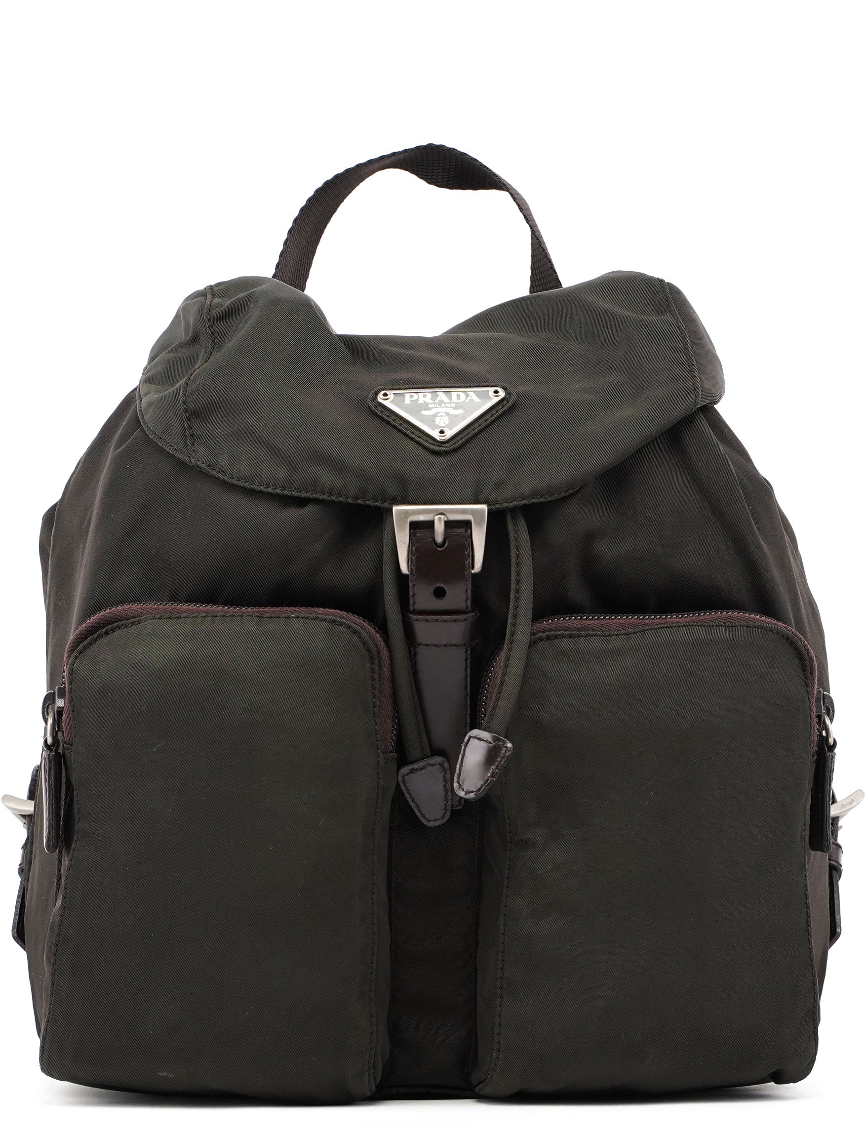 Prada B5885 Green Tessuto Vela Backpack