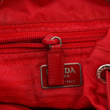 Prada B5885 Tessuto Vela Rucksack in Rot