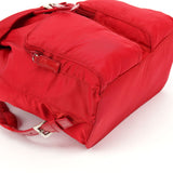 Prada B5885 Tessuto Vela Rucksack in Rot
