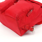 Prada B5885 Tessuto Vela Rucksack in Rot