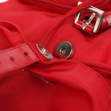 Prada B5885 Tessuto Vela Rucksack in Rot