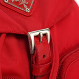 Prada B5885 Tessuto Vela Rucksack in Rot