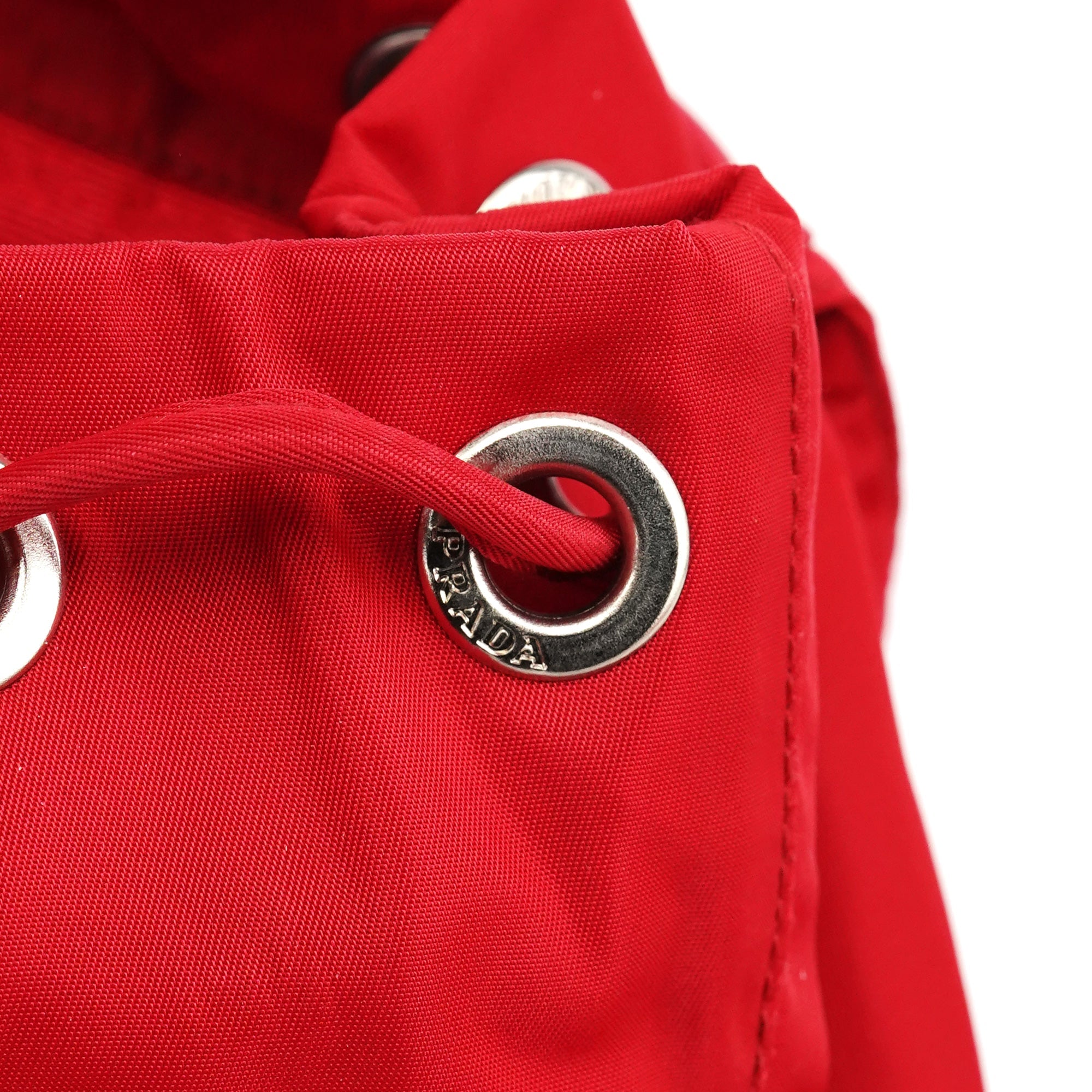 Prada B5885 Red Tessuto Vela Backpack