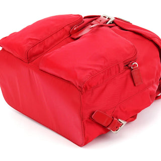 Prada B5885 Red Tessuto Vela Backpack