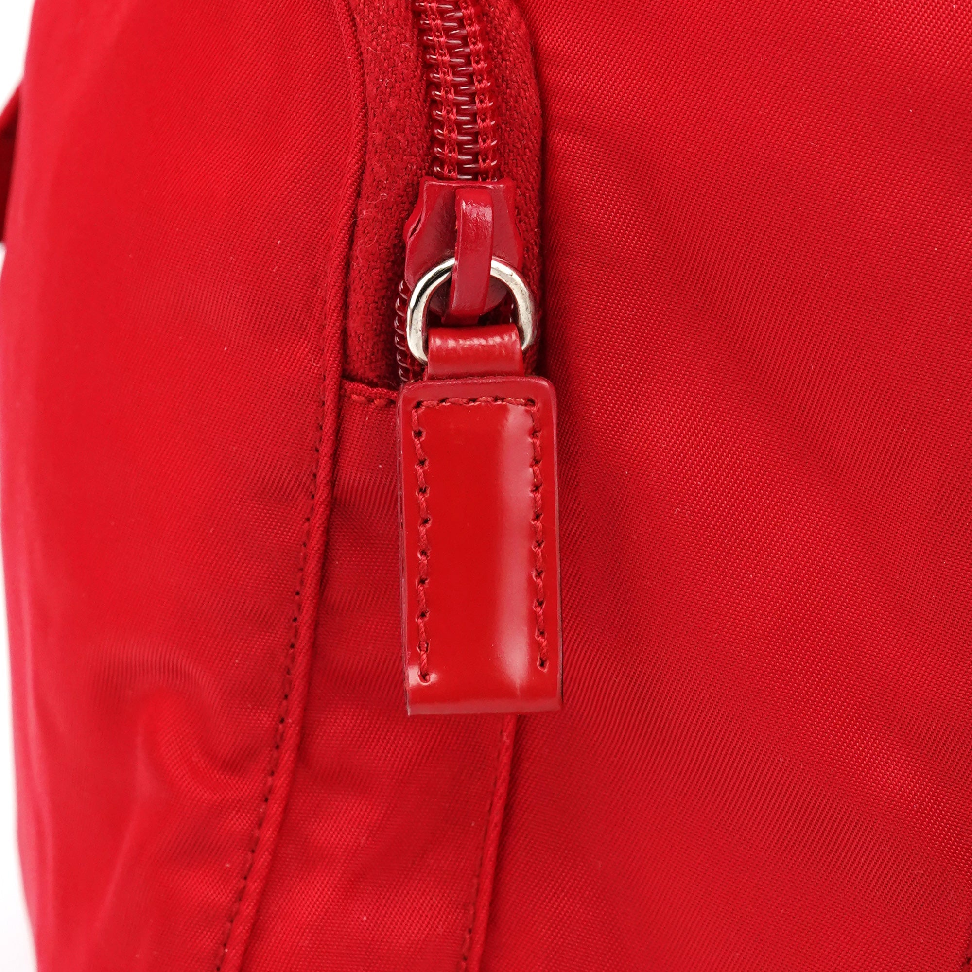 Prada B5885 Red Tessuto Vela Backpack