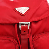 Prada B5885 Red Tessuto Vela Backpack