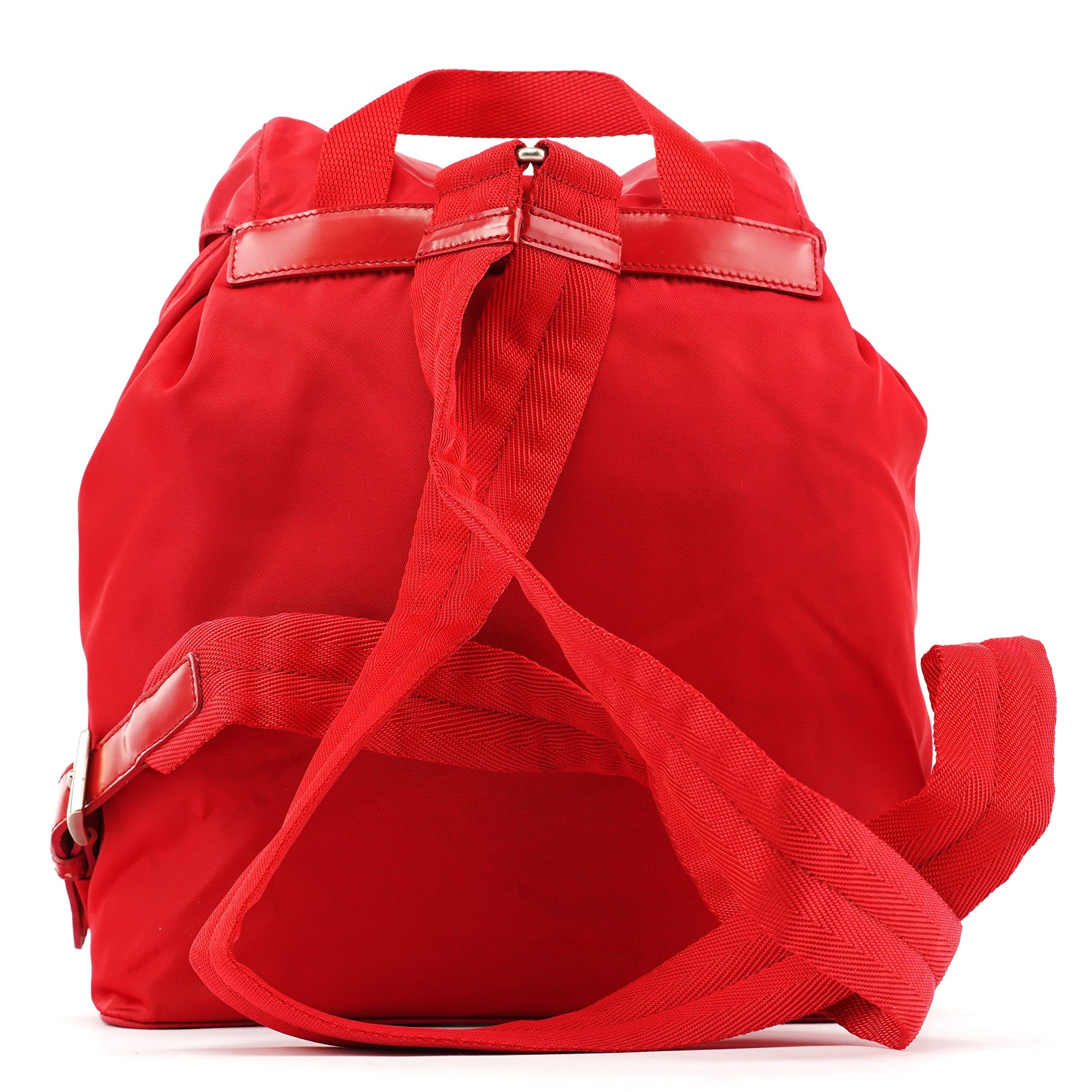 Prada B5885 Red Tessuto Vela Backpack