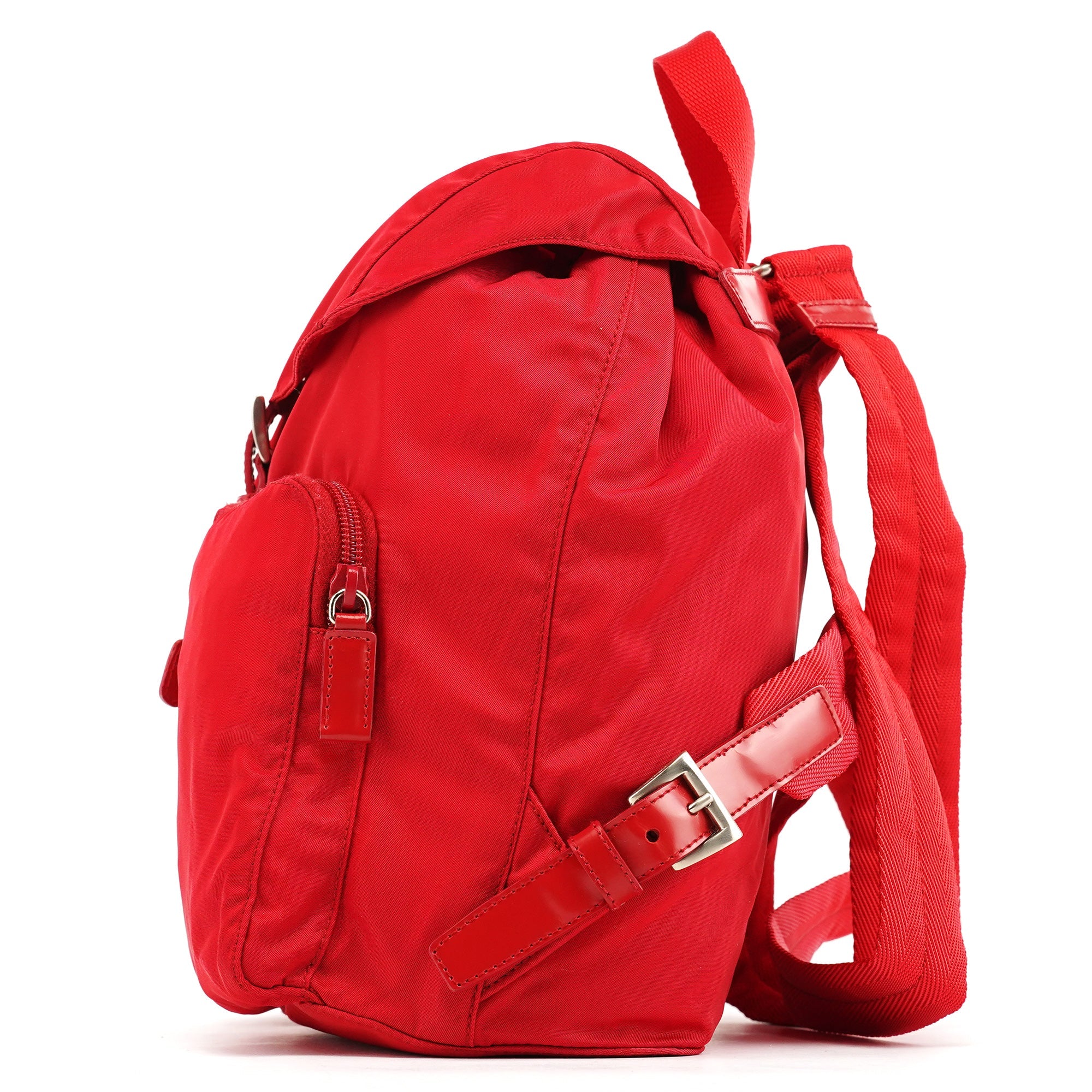 Prada B5885 Red Tessuto Vela Backpack