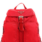 Prada B5885 Red Tessuto Vela Backpack