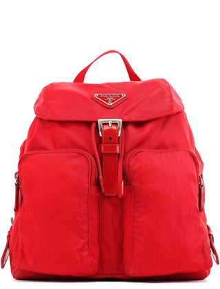 Prada B5885 Red Tessuto Vela Backpack