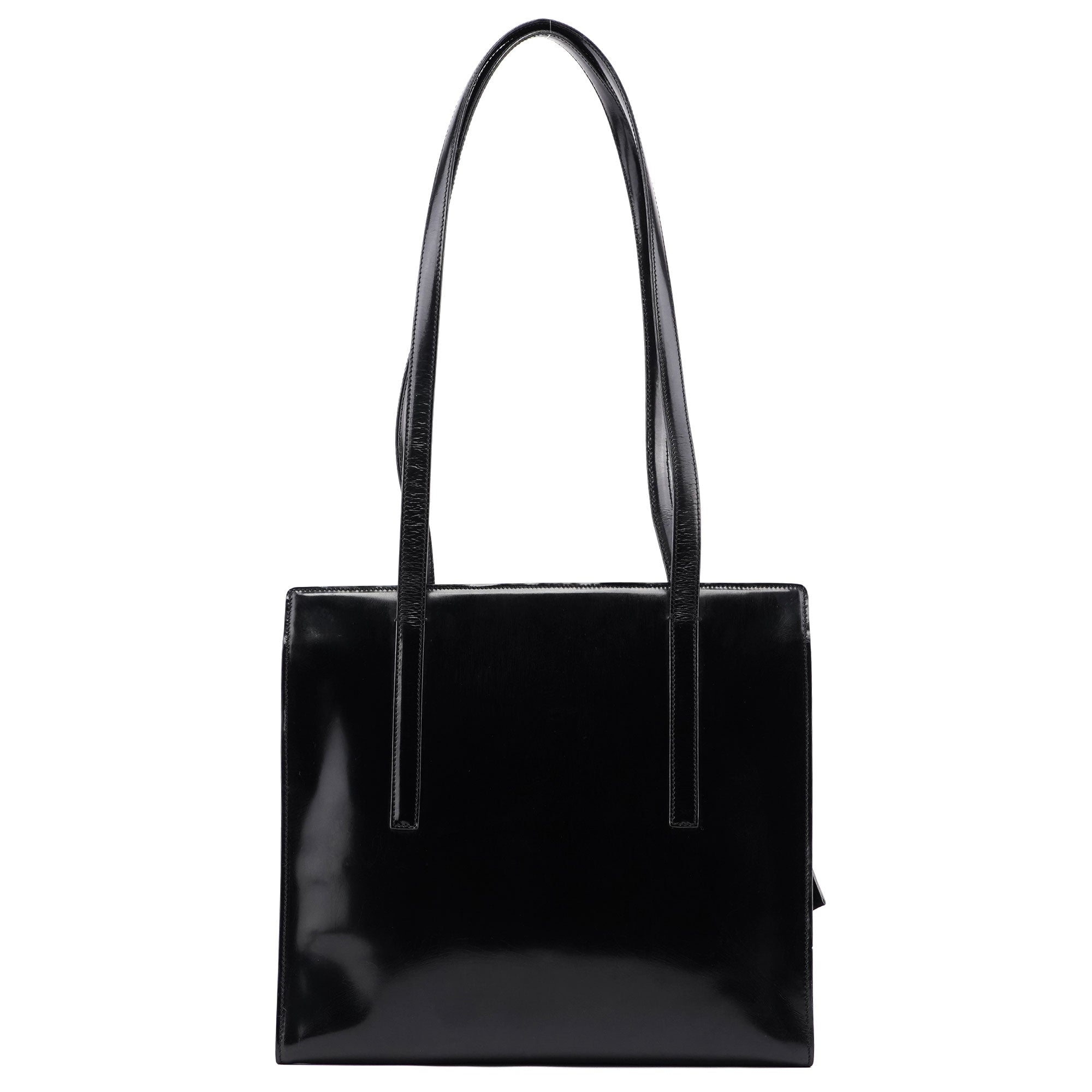 Prada B6010 Black Spazzolato Tote Bag