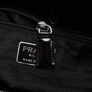 Prada B6010 Black Spazzolato Tote Bag