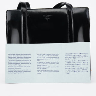Prada B6013 1995 Black Spazzolato Sport Tote Bag