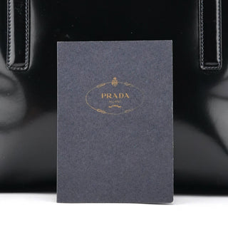 Prada B6013 1995 Black Spazzolato Sport Tote Bag