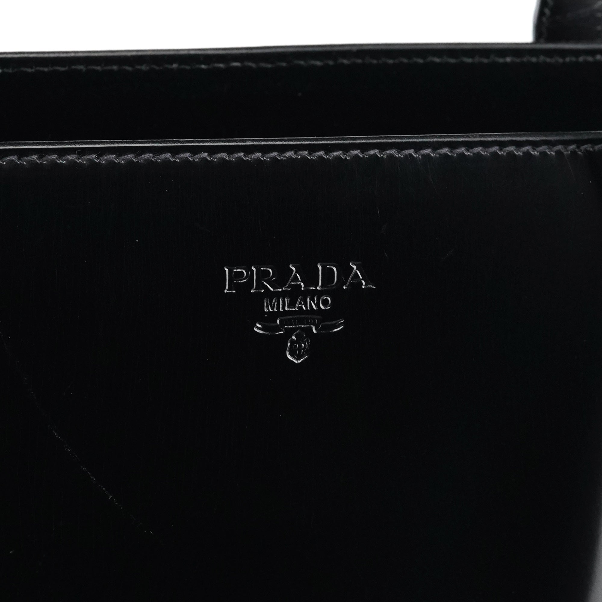 Prada B6013 1995 Black Spazzolato Sport Tote Bag
