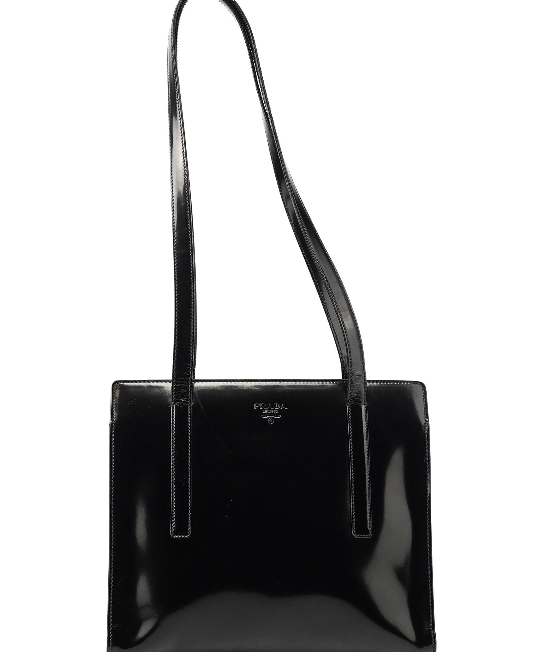 Prada B6013 1995 Black Spazzolato Sport Tote Bag