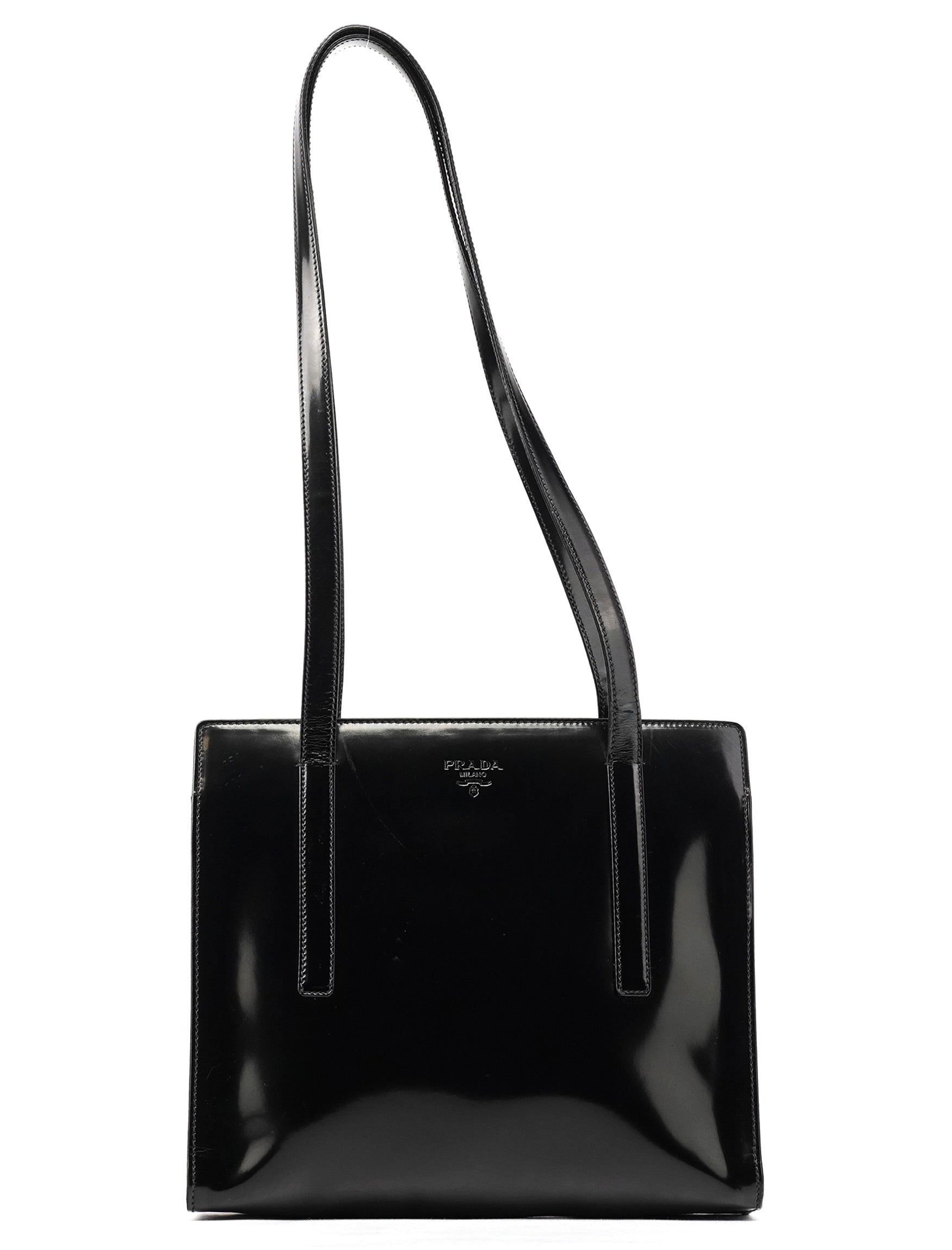 Prada B6013 1995 Black Spazzolato Sport Tote Bag