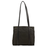 Prada B6059 Dark Green Tessuto Trend Nappa Tote Bag