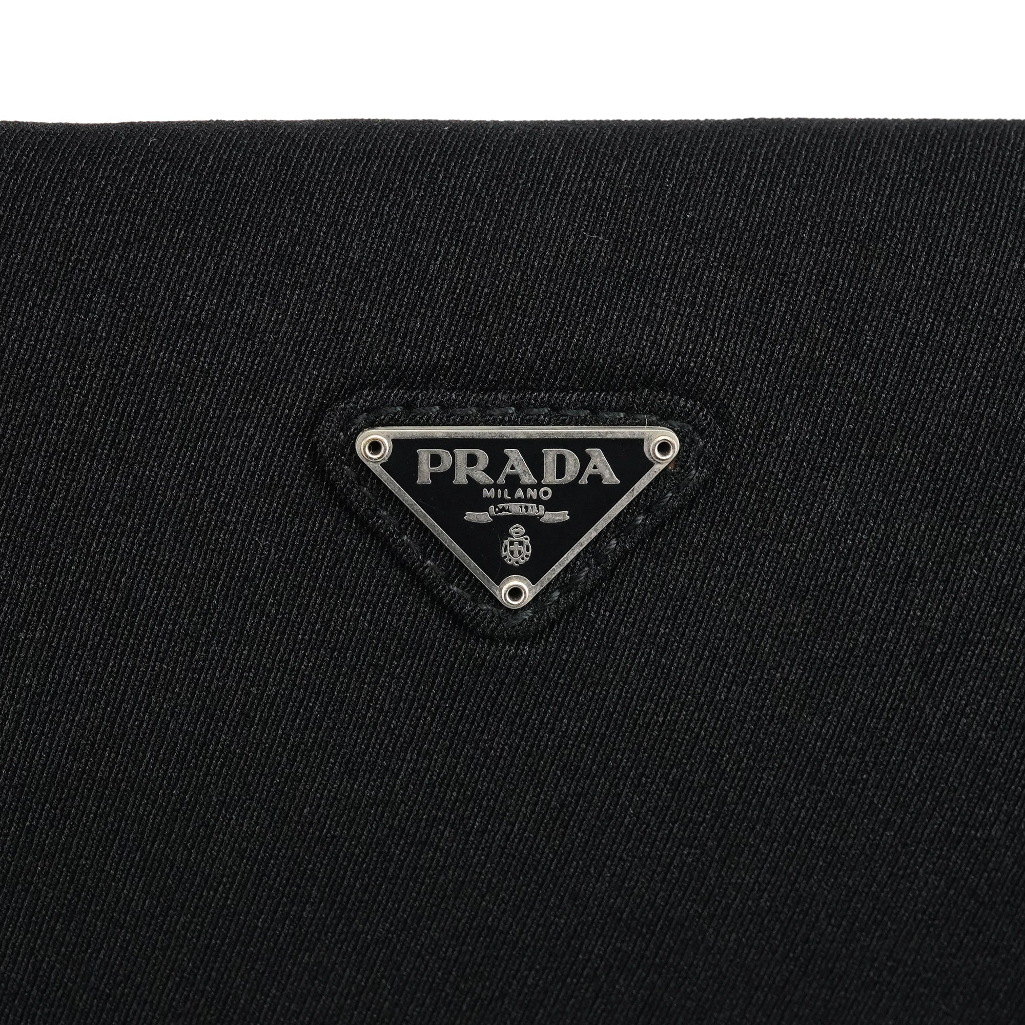 Prada B6217 Black Tessuto Swing Nylon Shoulder Bag