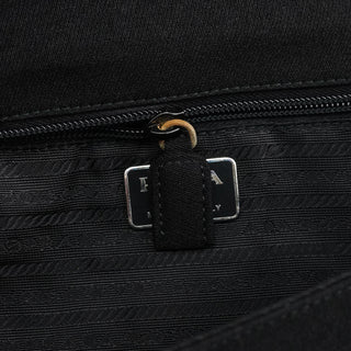 Prada B6217 Black Tessuto Swing Nylon Shoulder Bag