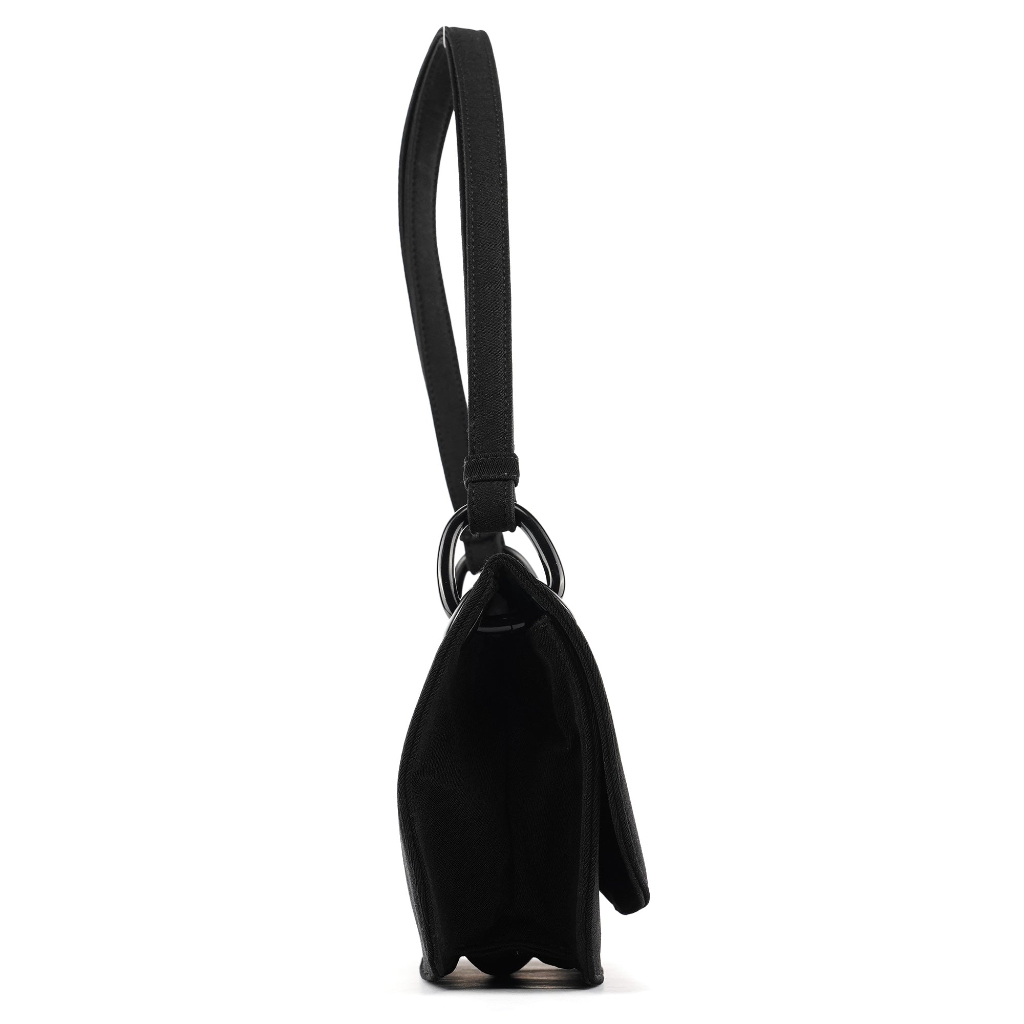 Prada B6217 Black Tessuto Swing Nylon Shoulder Bag