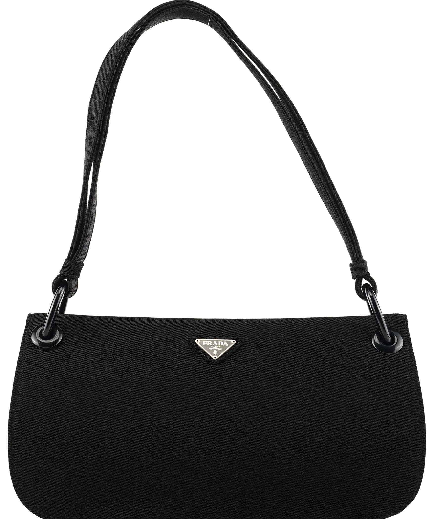 Prada B6217 Black Tessuto Swing Nylon Shoulder Bag