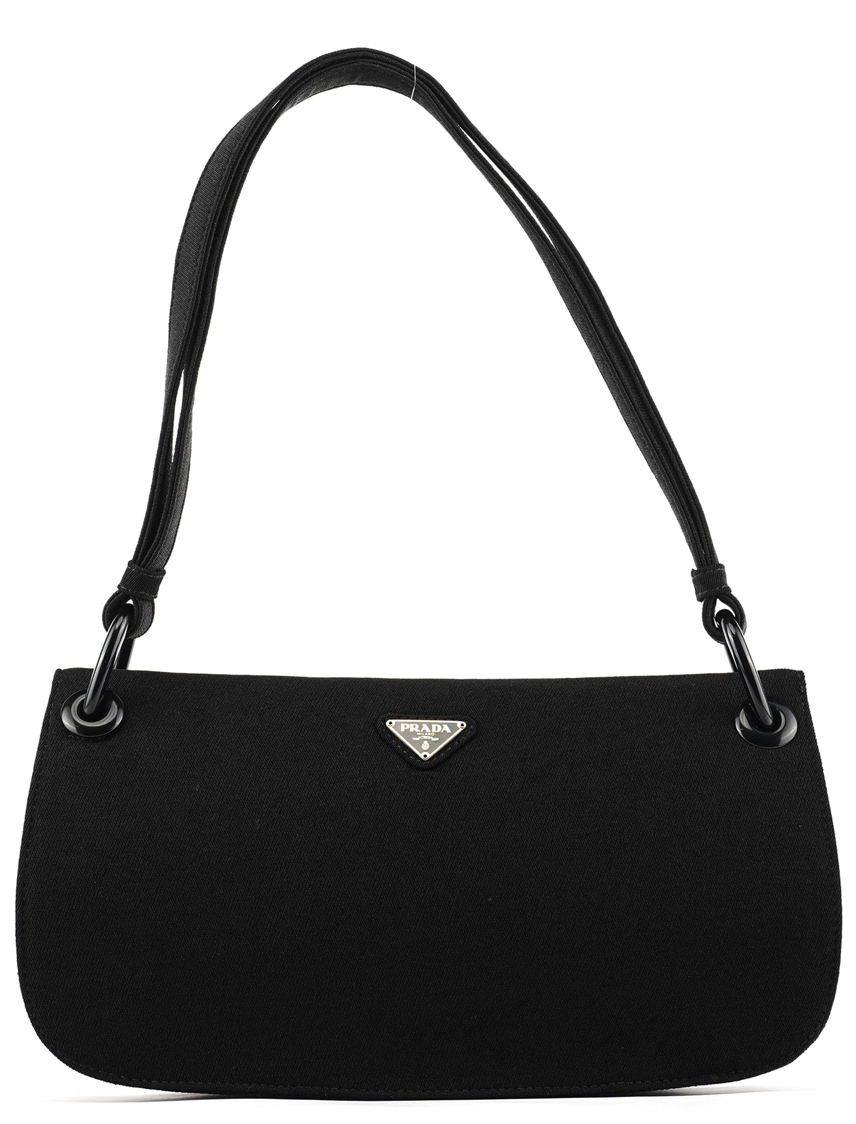 Prada B6217 Black Tessuto Swing Nylon Shoulder Bag