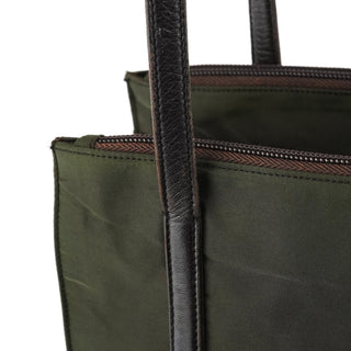 Prada B6224 Green Tessuto Nappa Tote Bag