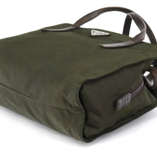 Prada B6224 Green Tessuto Nappa Tote Bag