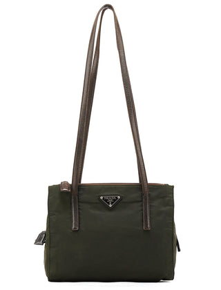 Prada B6224 Green Tessuto Nappa Tote Bag