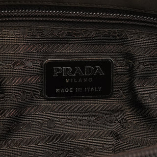 Prada B6242 Dark Brown Tessuto City Nylon Tote Bag