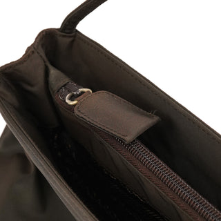 Prada B6242 Dark Brown Tessuto City Nylon Tote Bag