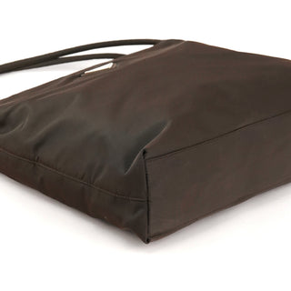 Prada B6242 Dark Brown Tessuto City Nylon Tote Bag