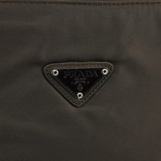 Prada B6242 Dark Brown Tessuto City Nylon Tote Bag