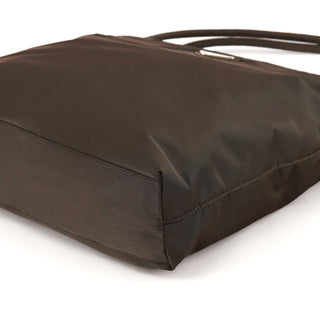 Prada B6242 Dark Brown Tessuto City Nylon Tote Bag