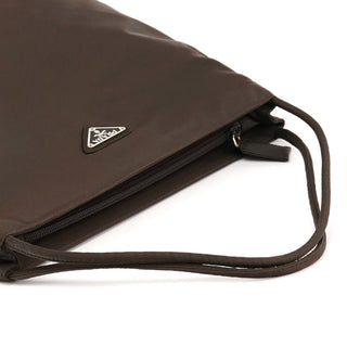 Prada B6242 Dark Brown Tessuto City Nylon Tote Bag