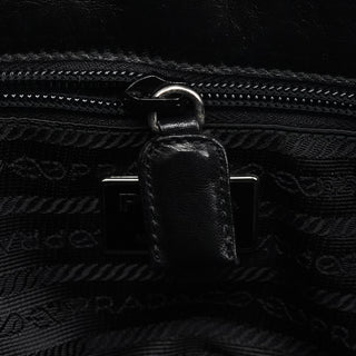 Prada B6259 Black Nappa Sport Leather Tote Bag